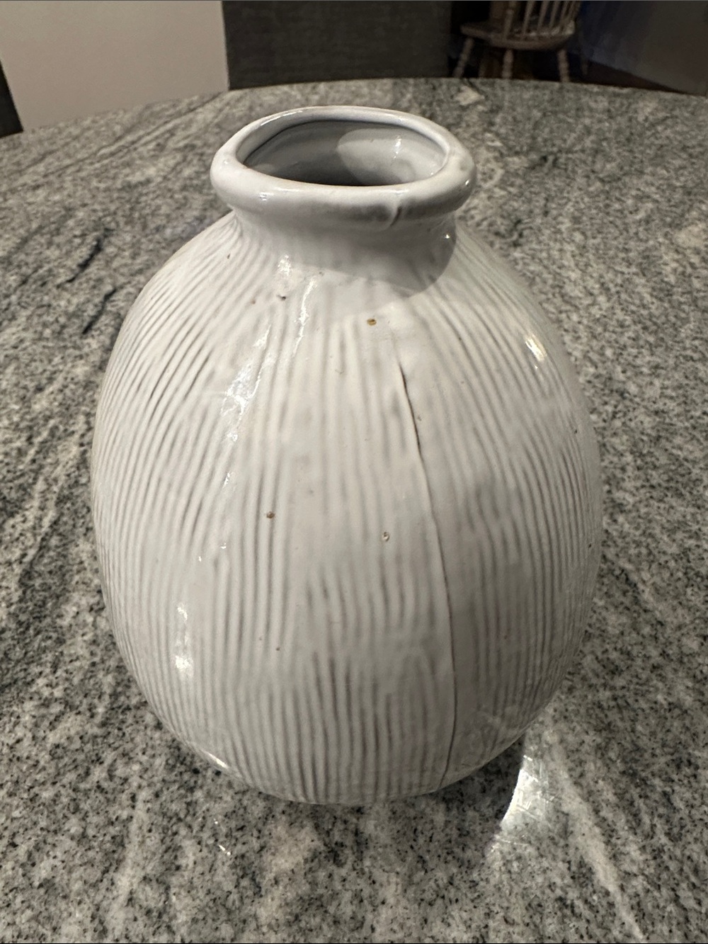 Creative Co-op White Ceramic Vase